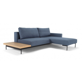 Folding sofa BRAGI with storage table