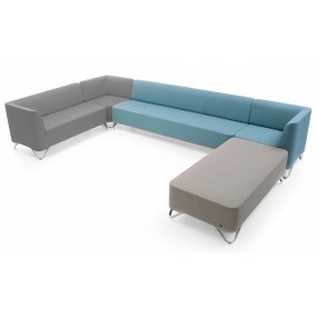Modular sofa set SOFTBOX metal base