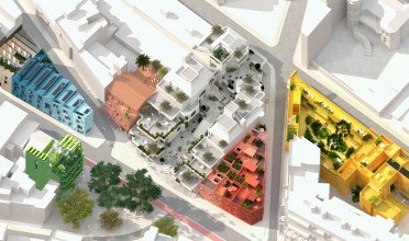 Projekt Gomila: MVRDV oživí kulturní čtvrť Mallorky barevnými budovami