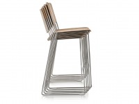 Dubová barová stolička LINK 60X Counter - nízka - 3