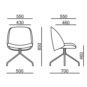 Otočná židle WINX WX 881.03