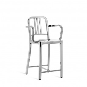Low bar stool with arms NAVY
