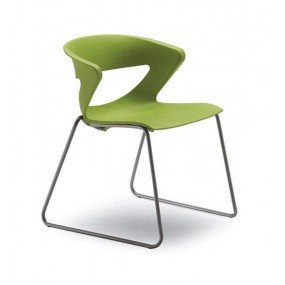KICCA chair with slatted base