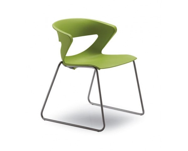 KICCA chair with slatted base