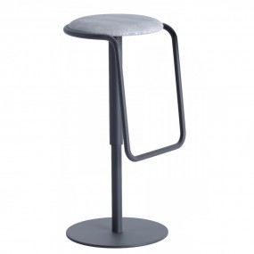 OTTO bar stool, height adjustable, upholstered seat