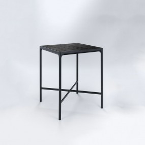Bar table FOUR, 90 cm, aluminium