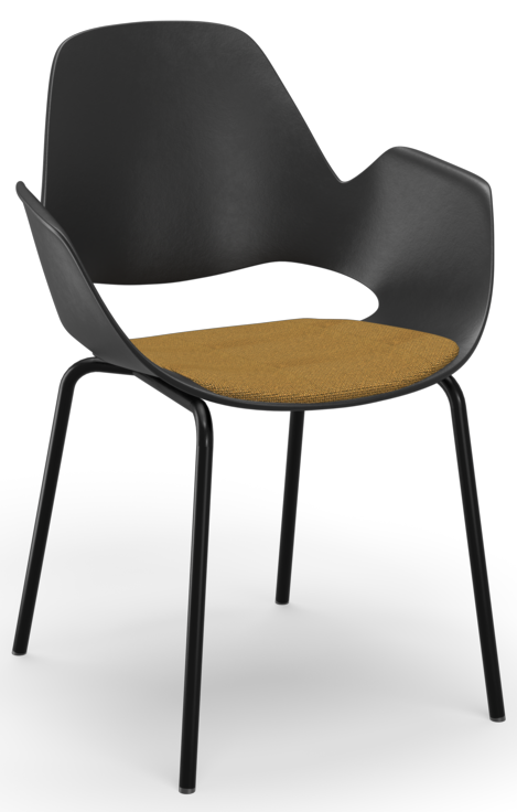 Levně Houe Denmark - Židle FALK s čtyřnohou podnoží a čalouněným sedákem