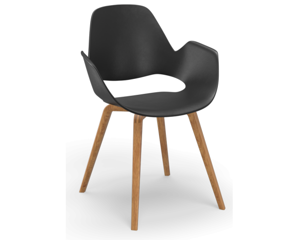 FALK chair with wooden base
