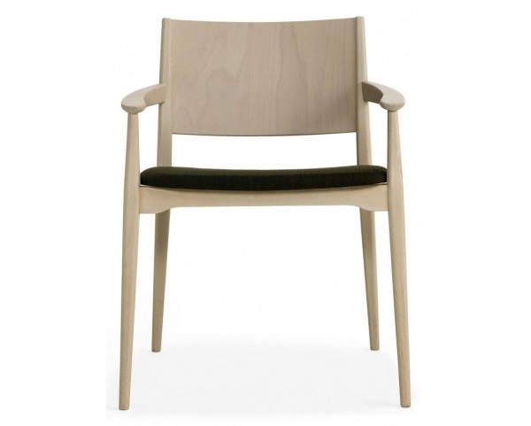 Dřevěná židle s čalouněným sedákem BLAZER 631