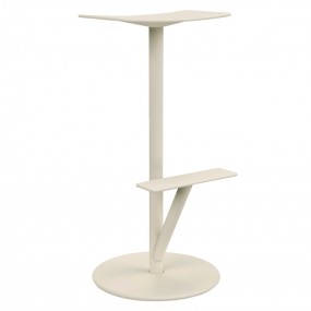 Bar stool SEQUOIA low - white ivory