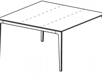 Jednací stůl ALPLUS 140x140 cm - 2
