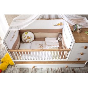 Baby cot bedding set 80x130 cm Natura Baby