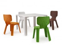 Detská stolička ALMA - hnedá - 2