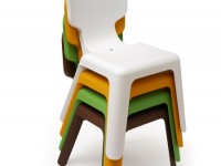 Detská stolička ALMA - hnedá - 3