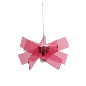 Závěsná lampa KARTIKA růžová - VÝPRODEJ (SHR)