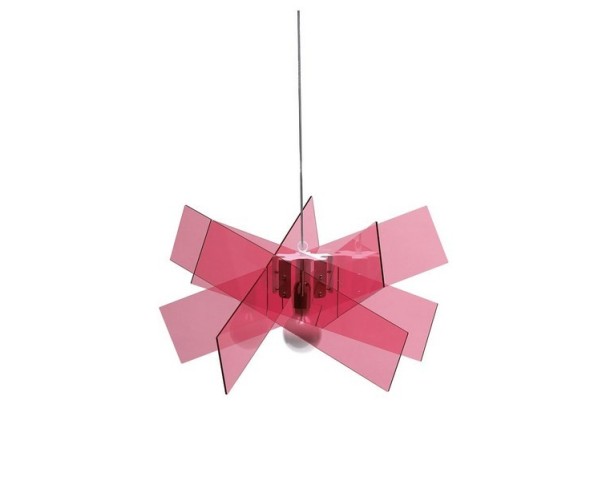 Závěsná lampa KARTIKA růžová - VÝPRODEJ (SHR)