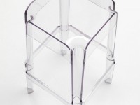 Vysoká barová stolička RUBIK 580 DS - transparentná - 3