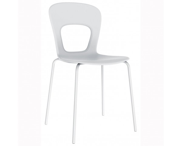 BLOG chair, white/grey/chrome