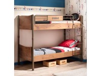 Detská poschodová posteľ PIRATE vrátane matraca 90x200 cm - 3