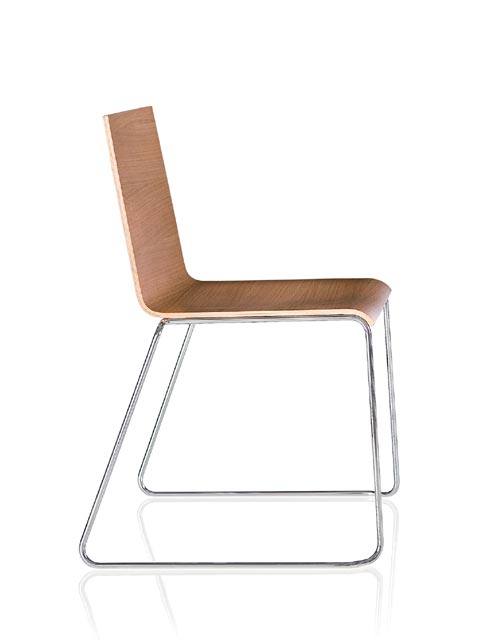 ALMA DESIGN - Židle Casablanca s ližinovou podnoží - dřevo