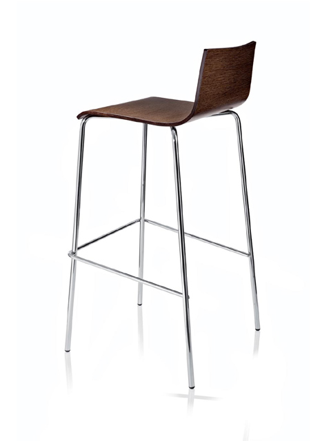 ALMA DESIGN - Barová židle Anouk 4 nohy - dřevo