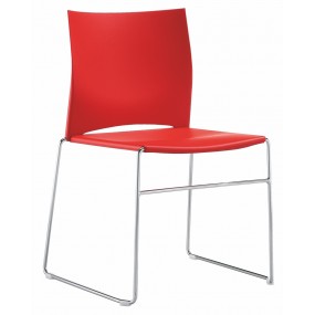Konferenční židle WEB 000 s plastovým sedákem