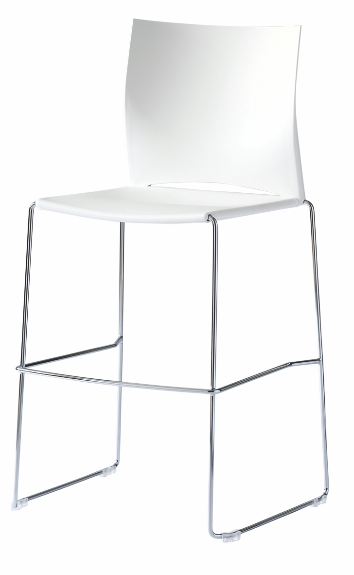 Levně RIM - Barová židle WEB 300 s plastovým sedákem