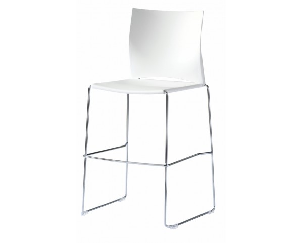 Barová židle WEB 300 s plastovým sedákem