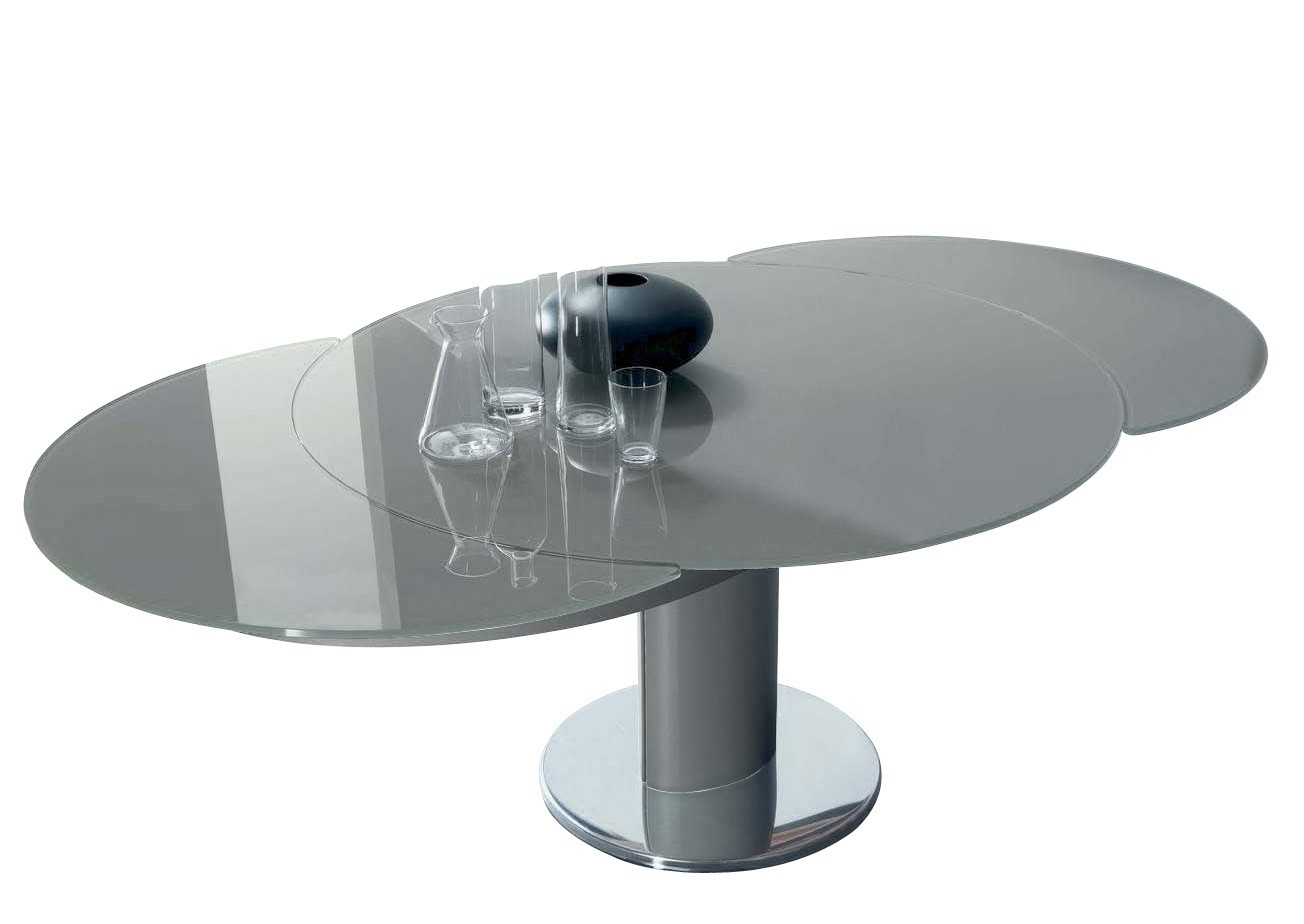 BONTEMPI - Rozkládací stůl Giro s centrální podnoží, 130-210 cm