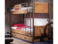Detská poschodová posteľ s prístelkou Pirate - 2