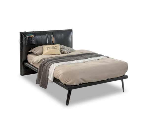 Studentská postel 120x200 cm DARK METAL