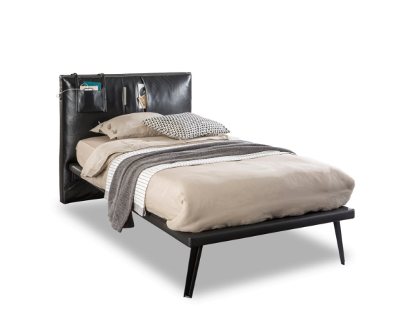 Studentská postel 100x200 cm DARK METAL