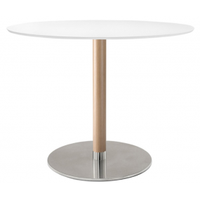 Table base INOX 4431 beech - height 73 cm