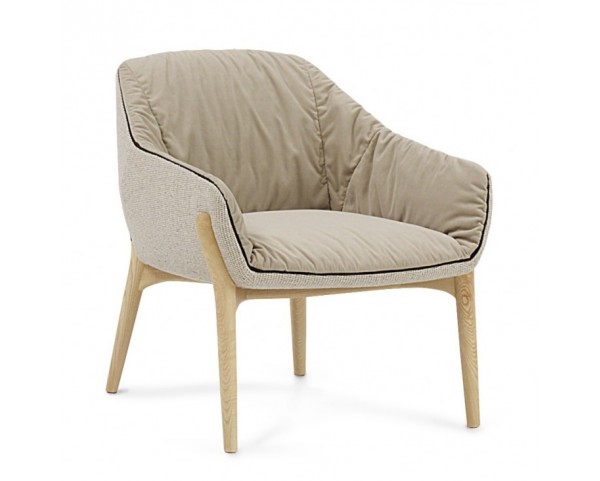 NIDO 288.51 armchair with wooden base