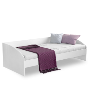 Sofa WHITE with mattress 90x200 cm