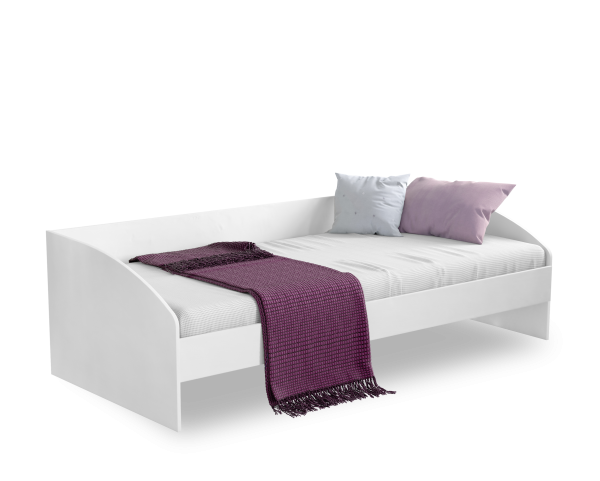 Sofa and bed 2in1 90x200 cm bílá 