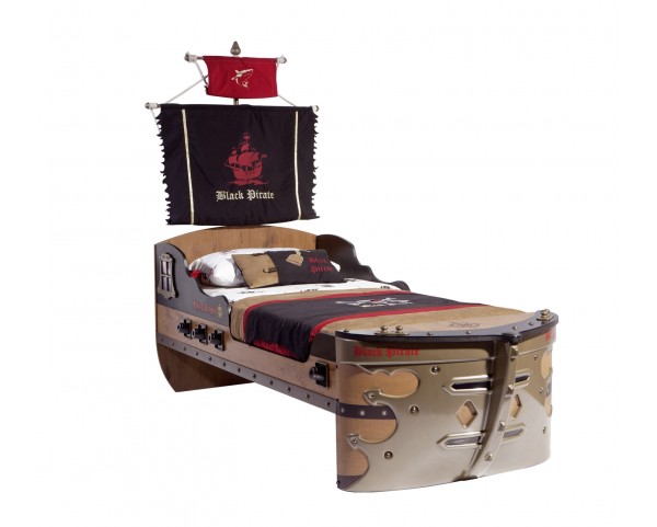 Dětská postel loď PIRATE 90x190 cm