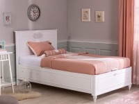 Bed with folding storage space 100x200 cm Romantica - 2