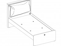 Studentská postel MOCHA 100x200 cm - 3