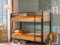Patrová postel MOCHA včetně matrací 90x200 cm - 2
