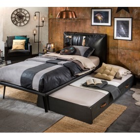 Pull-out extra bed DARK METAL without mattress