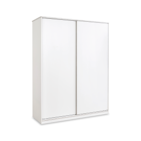 Student wardrobe WHITE with sliding doors