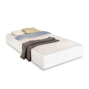 Pull-out extra bed WHITE with mattress 90x190 cm