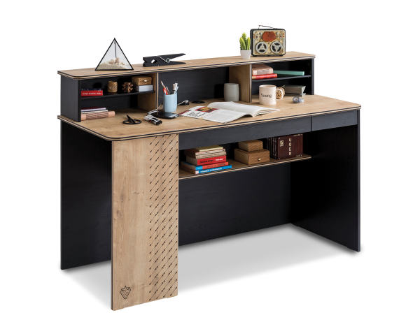 Writing table BLACK big with extension