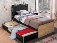 Studentská postel BLACK včetně matrace - 3