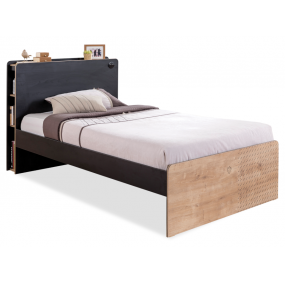 Student bed BLACK with mattress