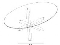 Stôl AIKIDO ELLIPTICAL - 3