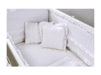 Súprava posteľnej bielizne do postieľky biela 70x130 cm - 3