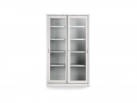 Cabinet with sliding glass doors CLASSIC STORAGE, 120x45x200 cm - 3