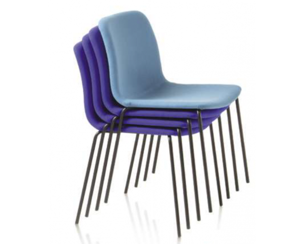 Štvornohá čalúnená stolička LINK Shell
